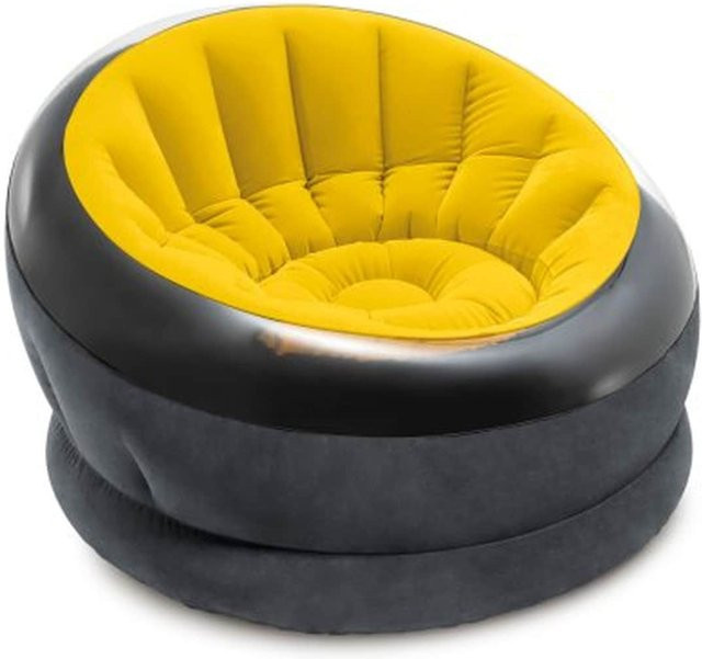 Intex Empire Chair aufblasbarer Komfort Sessel in Gelb für Innen und Außen - Bild 1