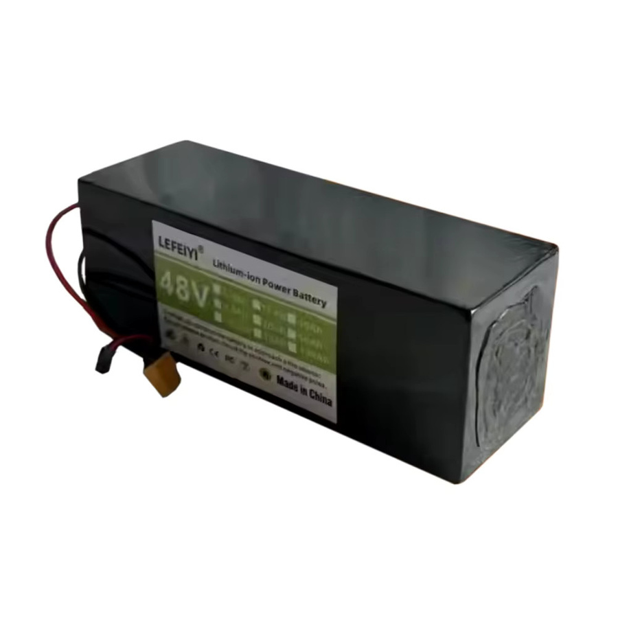 Aimjin Lithium-Ionen-Akku 48V 10500mAh für Kugoo V1 Fahrrad, 13S3P Akku mit BMS, Schwarz - Bild 4