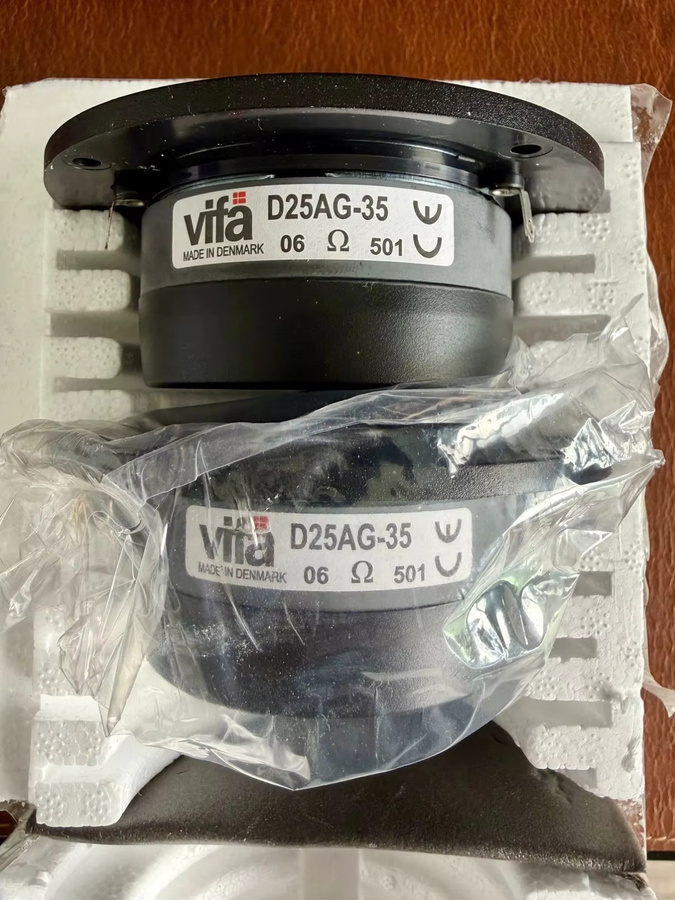 2 Stück VIFA D25AG-35-06 4-Zoll Hochleistungs-HiFi-Heimaudio Hochtöner Lautsprechereinheit mit Aluminium-Membran in Schwarz - Bild 4