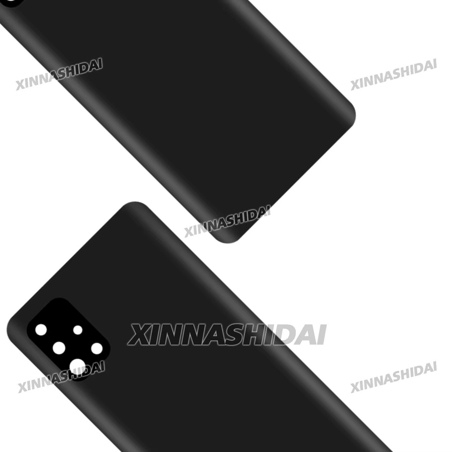 Samsung Galaxy A51 Ersatz-Rückabdeckung mit Linsen- und Akkudeckel aus Kunststoff in Schwarz - Bild 3