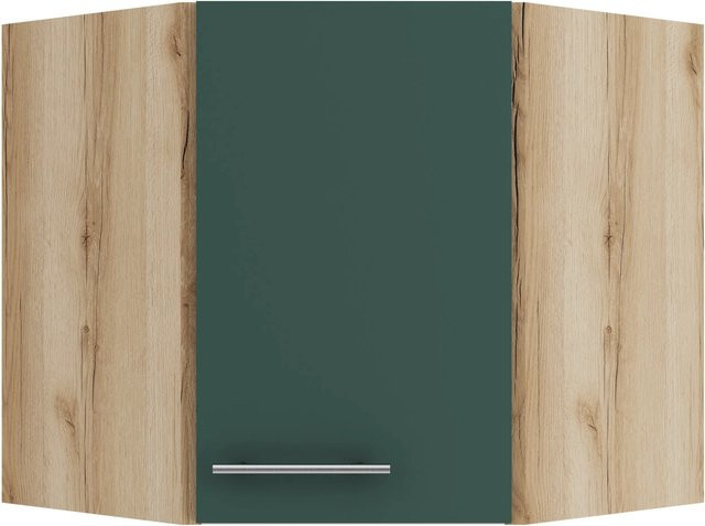 OPTIFIT Savona405 Küchen-Eckoberschrank in Steingrün, Wandmontage, B/T: 60 x 60 cm - Bild 1