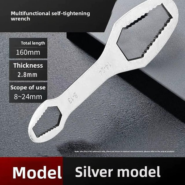 TIHUAT Torx Universalschlüssel Selbstspannender Verstellschlüssel 8-24mm in Weiß - Bild 1