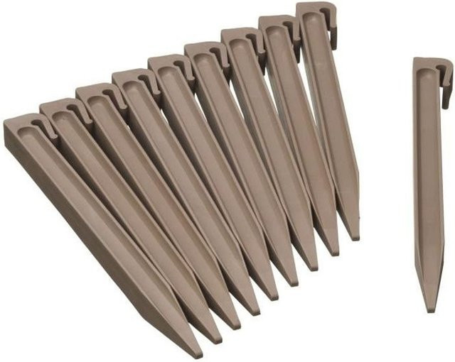 Befestigungsanker für Gartenbegrenzung aus Polypropylen in Natur Taupebeige, H: 26,7 cm, B: 1,9 cm, T: 1,8 cm - Bild 1