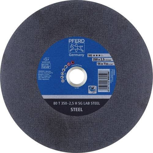 PFERD Labortrennscheibe SG LAB STEEL für Stahl, Farbe: Grau, Durchmesser: 350 mm, Breite: 2,5 mm, Bohrung: 32 mm, 10 Stück - Bild 1
