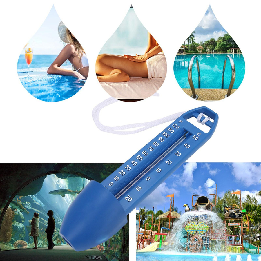 2er-Set mfySpace Schwimmbadthermometer zur Messung der Wassertemperatur für Schwimmbad, SPA, Sauna und Whirlpool, B/H/T: 16,5 x 3,7 x 3,7 cm - Bild 6