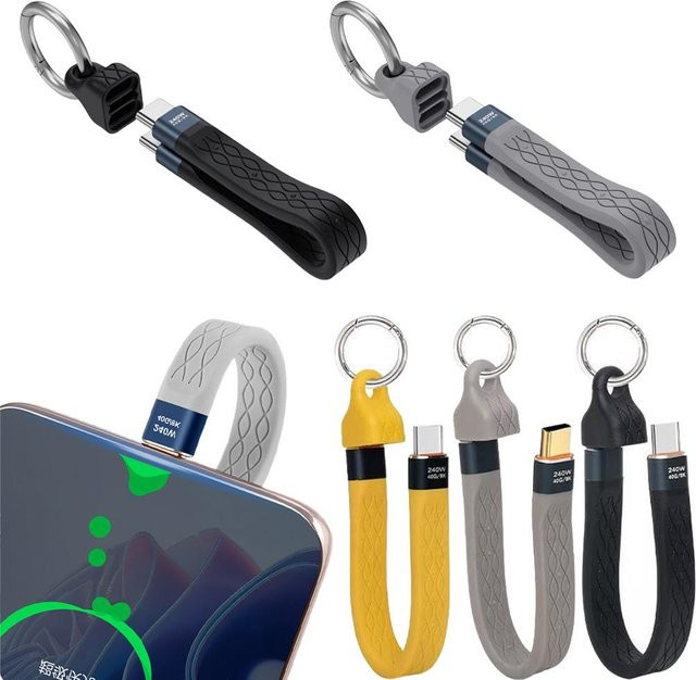 G-Rhino USB4 USB-C auf USB-C Kabel mit 240 W Schnellladung und 40 Gbit/s Datenübertragung für 8K Auflösung - Bild 1