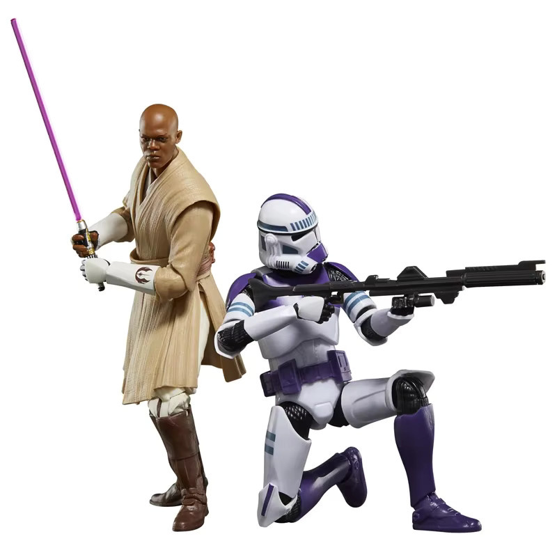 Hasbro Star Wars The Black Series Anakin Skywalker, Clone Captain Rex, Mace Windu & Clone Trooper Obi-Wan, Actionfigur Spielzeug - Bild 2