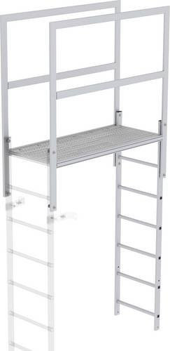 MUNK Günzburger Steigtechnik Aluminium Überstieg in Silber - Bild 1