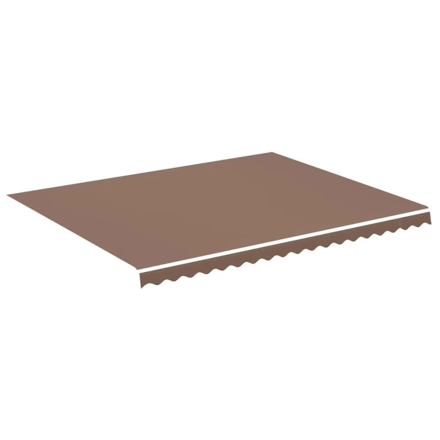 vidaXL Markisenbespannung aus Polyester in Braun, B x H: 4,5 x 3,5 m - Bild 2