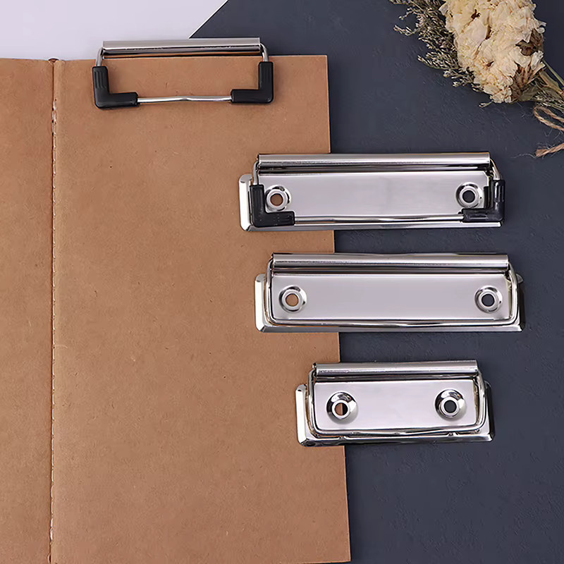 10 Stück Metall Zwischenablage Clips in Silber für Schule und Büro - Bild 3