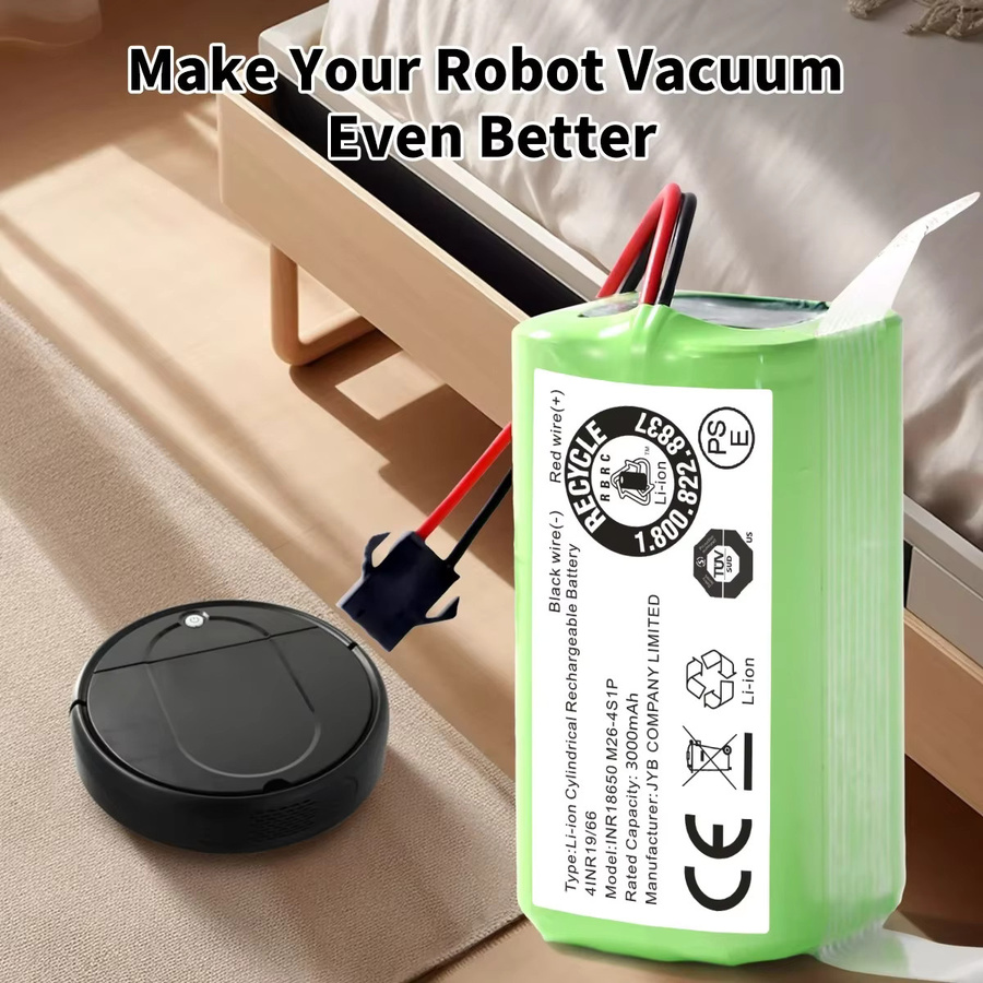 Aleaivy Ersatzakku 14,4V 2800mAh kompatibel mit Eufy RoboVac 11 11S 30 15C 15T 12 35C und Ecovacs Deebot N79S DN622 in Grün - Bild 1