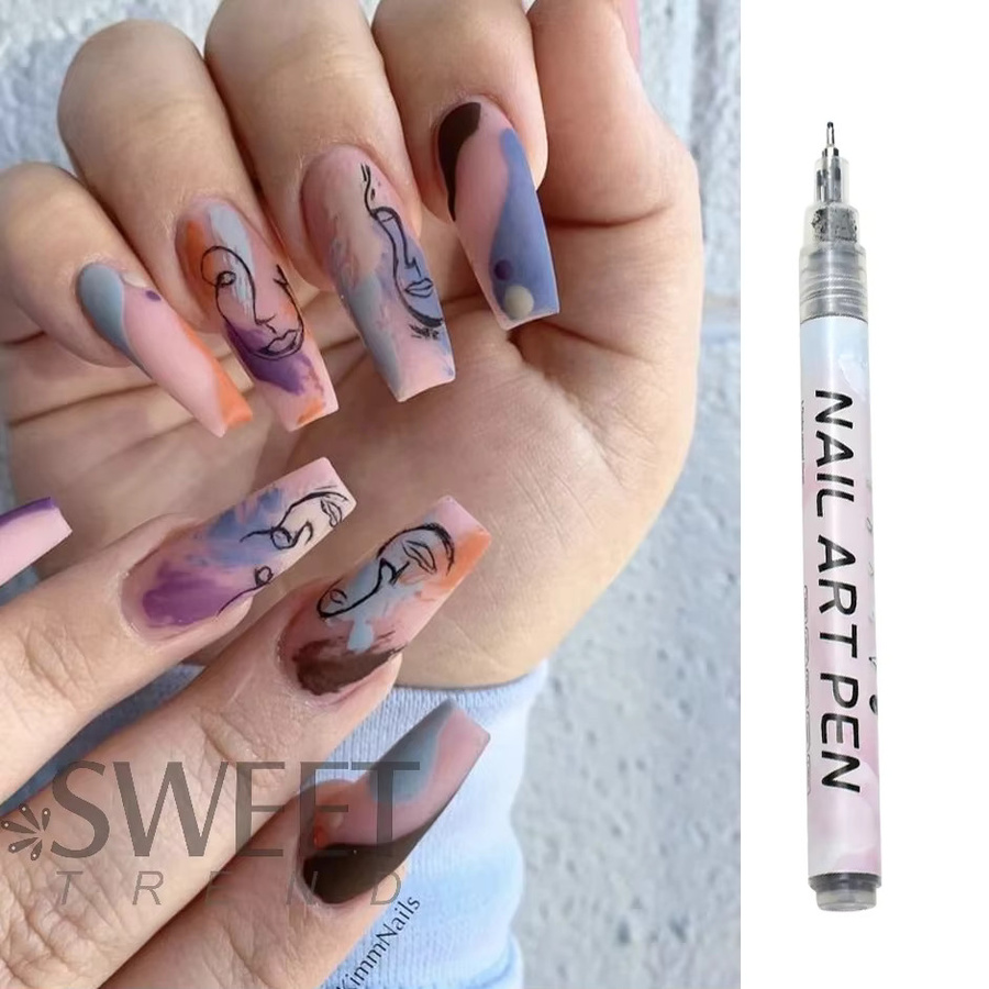SWEET TREND MK02 Zeichenstifte für Graffiti-Nagelkunst, 12 Stück - Bild 3