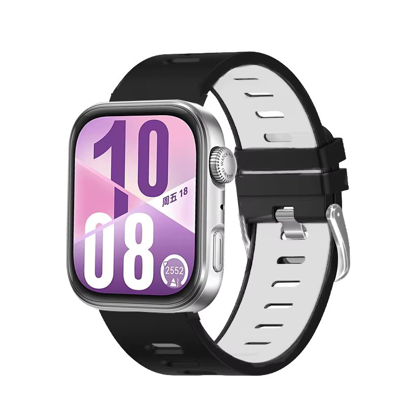 Uhrenarmband für Huawei Watch Fit 3/Fit 4 Pro, Silikon, Schwarz, Unisex - Bild 2