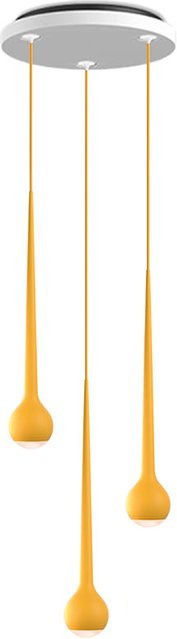 Tobias Grau Falling Sun Chandelier LED-Pendelleuchte in Grau mit Orange und Yellow, dimmbar via Casambi App - Bild 1