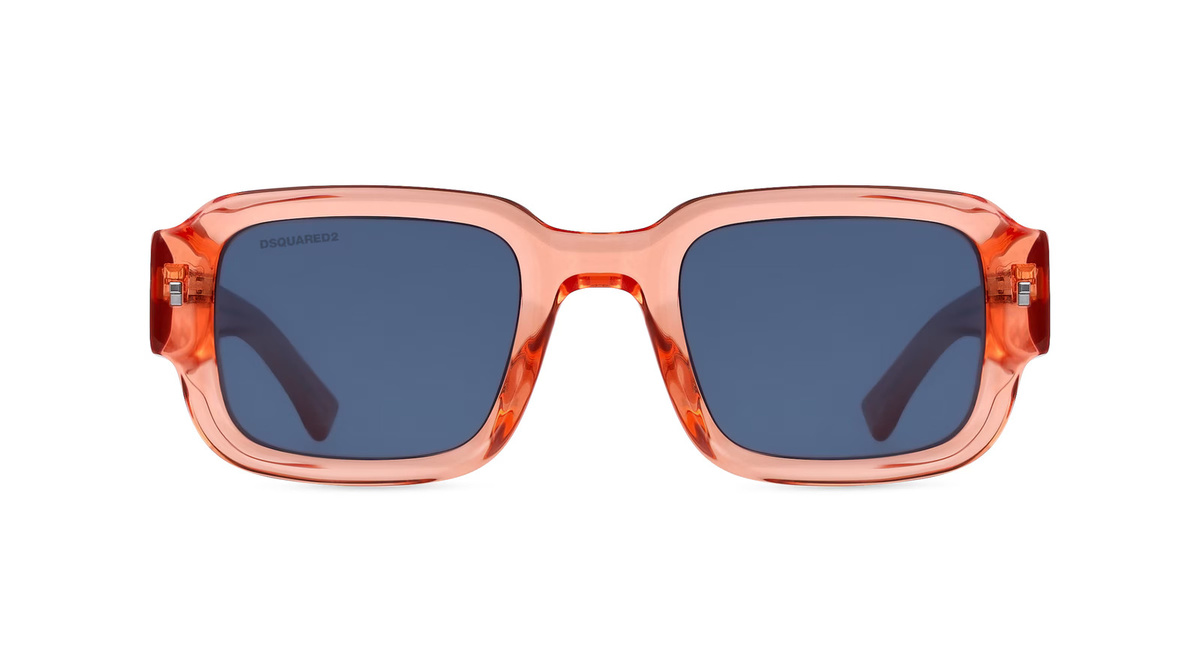Dsquared2 ICON Sonnenbrille, Vollrand, Quadratisch, Acetat, Herren, orange - Bild 1
