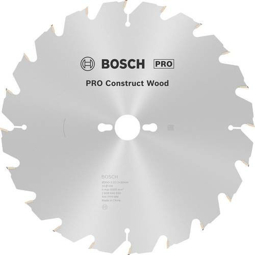 Bosch Kreissägeblatt Construct Wood für Tischkreissägen, Ø 300 mm, 20 Zähne, silberfarben - Bild 1