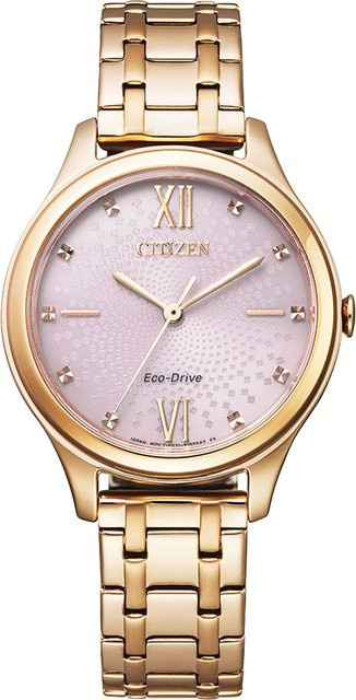 Citizen Armbanduhr, Solar, Edelstahl, Rosa, 30 mm, Damen - Bild 1