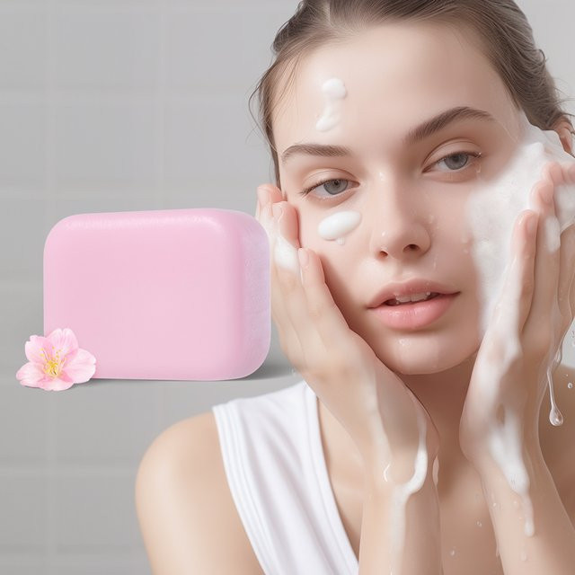LAIKOU Sakura Bar Soap Gesicht- und Körperreinigung, 90g - Bild 1