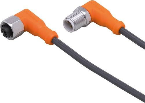 ifm electronic EVC11A Verbindungsleitung mit gewinkeltem Stecker und gewinkelter Buchse, 4-polig, Länge: 1 m - Bild 1