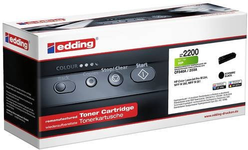 Edding Tonerpatrone kompatibel mit HP 203A CF540A Schwarz 1400 Seiten EDD-2200 18-2200 - Bild 1