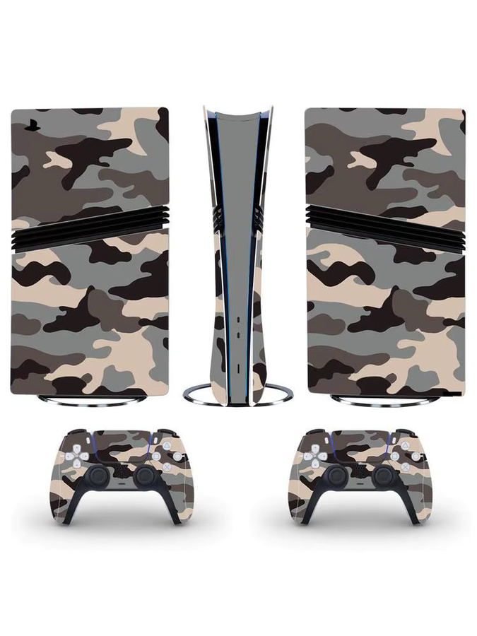 FARAJIAJ Camouflage Skin Aufkleber für PS5 Pro Konsole Digital Edition in Multicolour - Bild 2