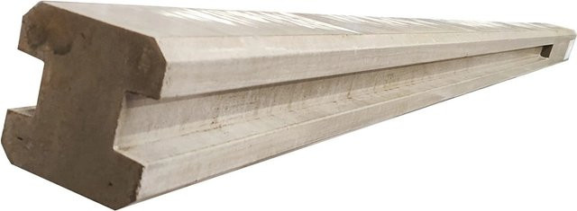 Beckers Betonzaun Zwischenpfosten Klassik in Grau, Höhe: 235 cm - Bild 1