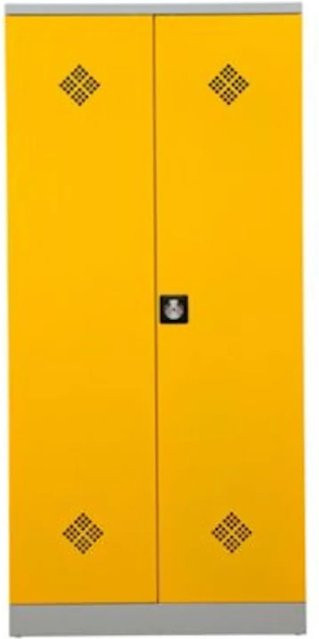 PROREGAL Gefahrstoffschrank Snake aus Stahl in Grau-Gelb, H x B x T: 195 x 92 x 42 cm - Bild 1