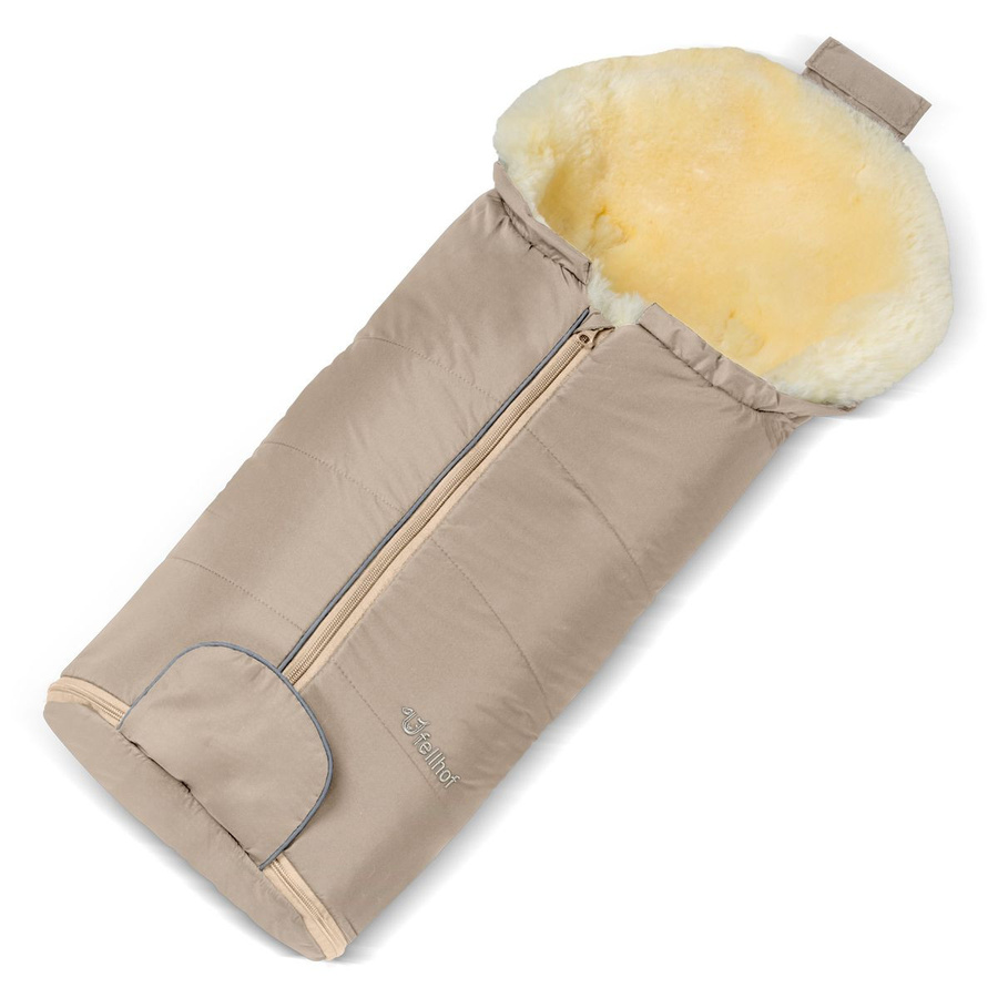 Fellhof Lammfell-Fußsack Bad Gastein für Babyschalen und Babywannen in Beige - Bild 1