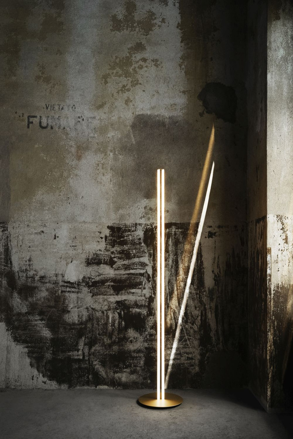 Flos Coordinates Stehleuchte LED Aluminium in Anodized Champagne Gold dimmbar - Bild 2