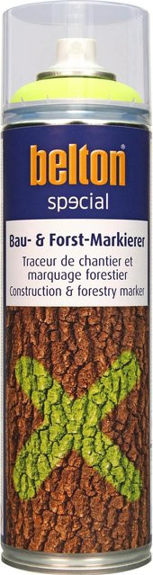 Belton Special Bau- und Forst-Markierer Spray Neongelb seidenmatt 500 ml - Bild 1