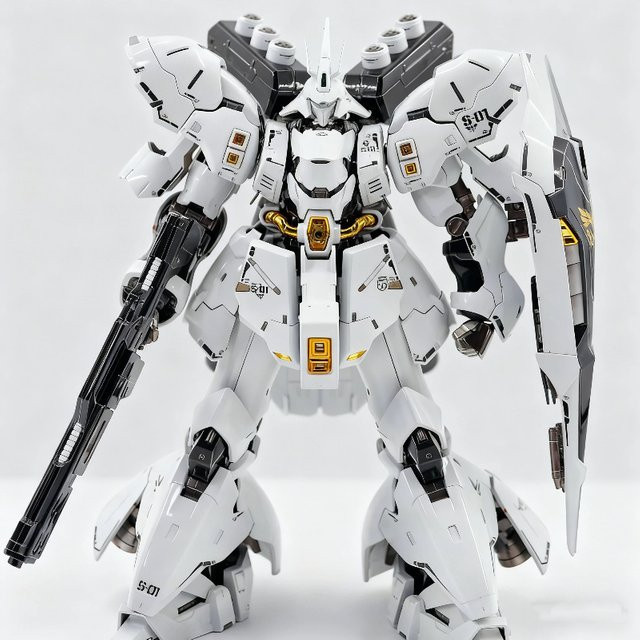 Bandai RG 1/144 MSN-04 Sazabi White Star Version, Montagemodellbausatz, Gundam - Bild 1