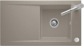Villeroy & Boch Spüle Timeline 50 in Beige mit Ablaufgarnitur, Exzenter und CeramicPlus Beschichtung - Bild 1