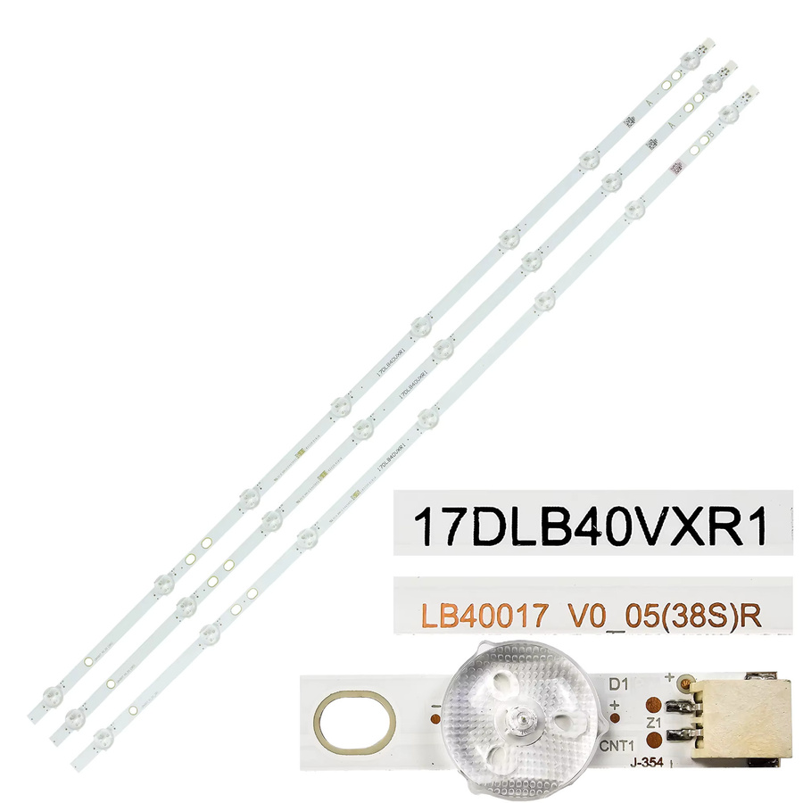 LED Hintergrundbeleuchtung Streifen Set in Weiß für LT-40V750 LT-40VF42K LT-40VF52K LT-40VF52M LT-40VF53A 40 HL737F 40 HL739F 40 HL7320F 40 HL7330F SMD LED Strips - Bild 2