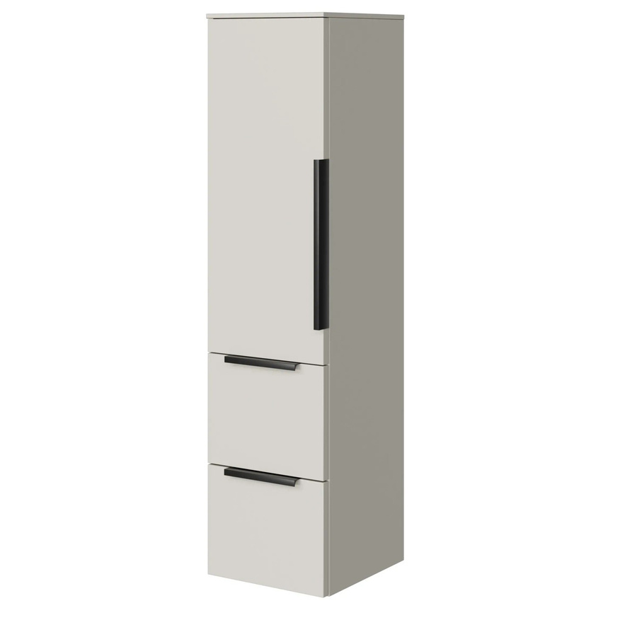 Pelipal Midischrank Quantum 07 in Kaschmir Matt mit Soft-Close-Türen und Innenauszügen, Breite: 30 cm, Höhe: 73 cm - Bild 2