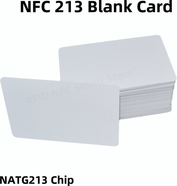 Guang Hongrun NFC NTAG 213 Karte, weiße PVC RFID Karte, 13,56 MHz, wasserdicht, 144 Bytes, leere NFC Business Karte mit Anti-Fälschungs-Link - Bild 1