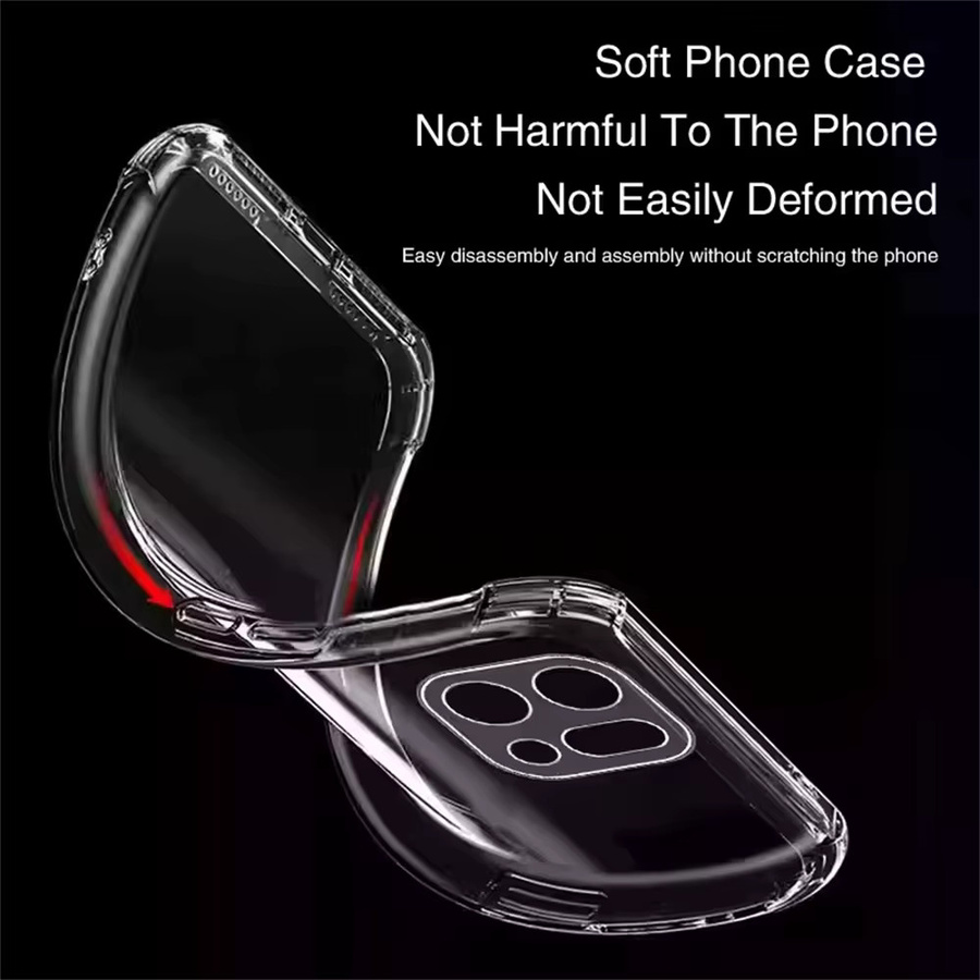 Transparente und stoßfeste Silikon Handyhülle für OPPO Find X9 Ultra X8 X7 Pro X6 X5 X3 Lite Pro aus weichem TPU - Bild 5