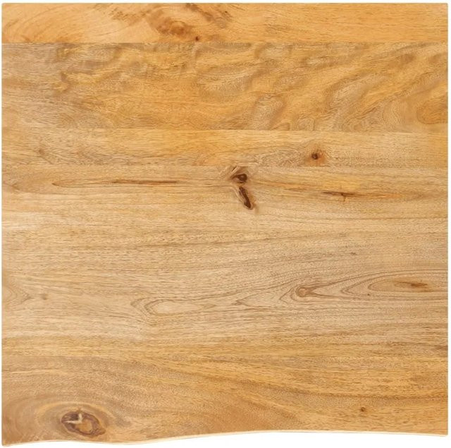 vidaXL Tischplatte aus Massivholz Mango mit Baumkante, Braun, B/T/H: 60 x 60 x 2,5 cm - Bild 1