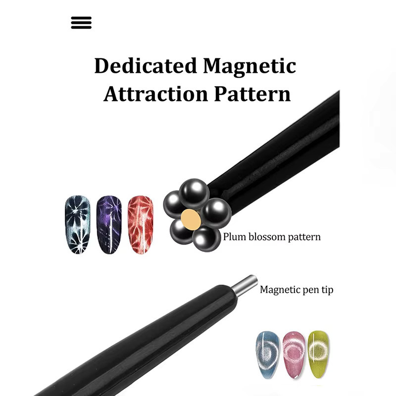JCSYFAC 2in1 Cat Eye Magnet Stick, Magnetischer Stift für Nagelmaniküre - Bild 4
