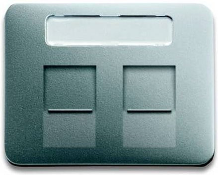 Busch-Jaeger Abdeckung Modular-Jack-Einsatz in Grau 2CKA001710A3344 - Bild 1