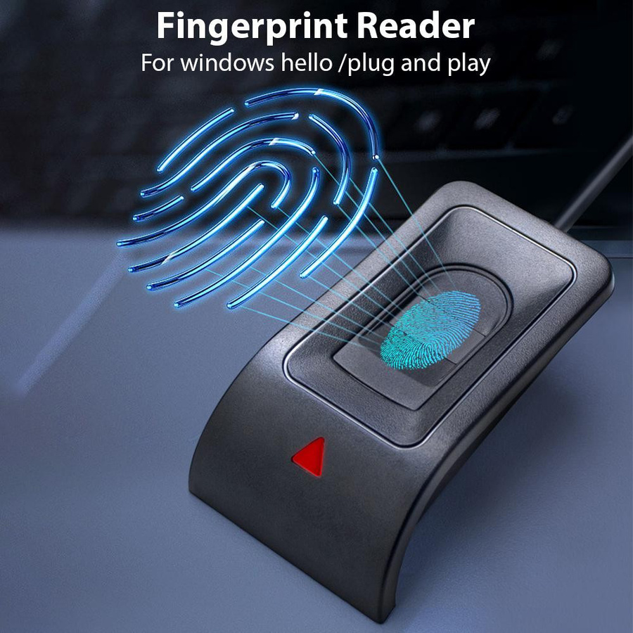mfySpace USB Fingerabdruckleser Biometrischer Desktop Scanner für PC und Laptop in Schwarz - Bild 3
