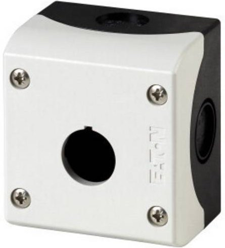 Eaton Aufbaugehäuse M22-I1 für 1 Taster, IP67, Kunststoff, Grau/Anthrazit/Weiß - Bild 1
