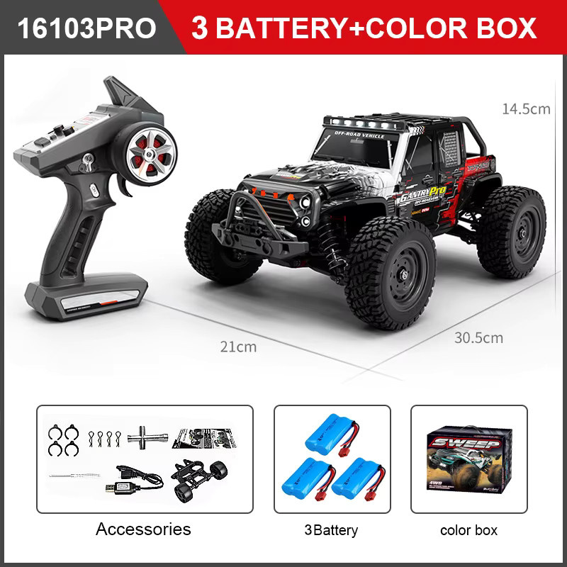 WLtoys 16103 16102 PRO Elektro-RC-Auto, All-Terrain-Monster-Truck, ab 14 Jahren - Bild 9