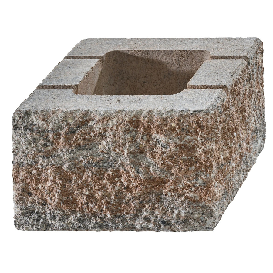 Kann Bruchsteinmauer Halbelement Jura-Nuanciert Beton Mehrfarbig B/T/H: 25 x 25 x 15 cm - Bild 2