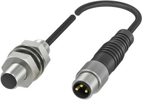 Balluff Induktiver Näherungsschalter BES 516-324-E4-C-S49-00,3 BES00NK bündig PNP Schließer in Silber, Durchmesser: 8 mm, Länge: 30 mm - Bild 1