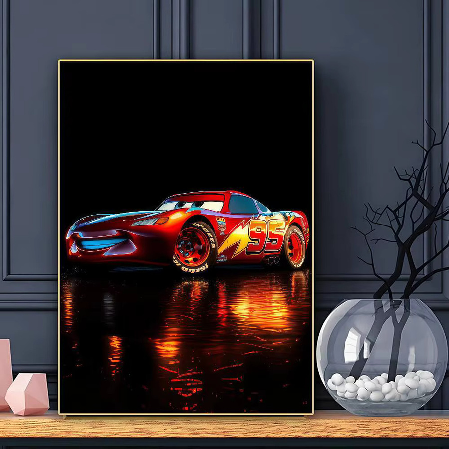 Disney Lightning McQueen 95 HD-Poster, selbstklebender Wandkunstdruck aus Papier, Breite: 30,0 cm, Höhe: 21,0 cm - Bild 2
