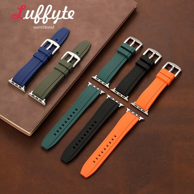 luffyte Uhrenarmband Silikon, Stahlschnalle, Unisex - Bild 1