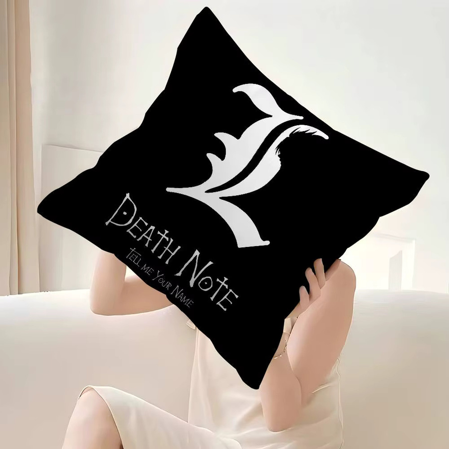Rastar Anime Death Note Kissenbezug mit Ahorn-Design in Schwarz, 30 x 30 cm - Bild 3