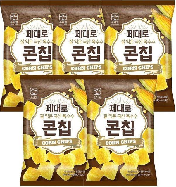 Woolimil Koreanische Maischips 5 x 60 g - Bild 1