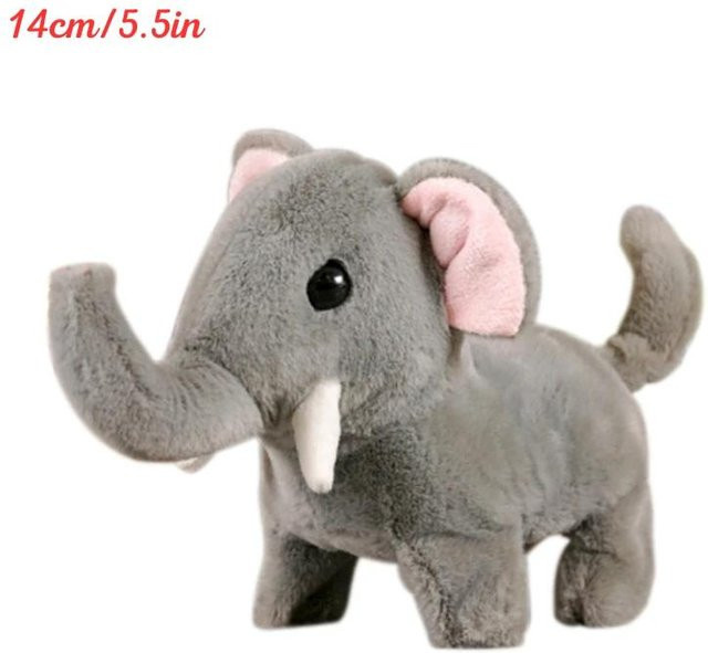 Kidsly Elefant Plüsch Spielzeug, Roboter Elefant, grau, ab 0 Jahre - Bild 1