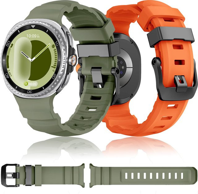 Trail Sports Uhrenarmband Silikon, Weiß, Samsung Galaxy Watch 8 Classic - Bild 1